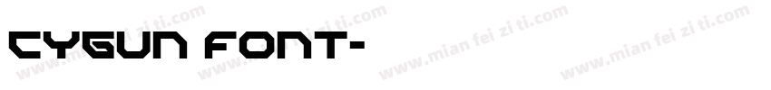CYGUN font字体转换
